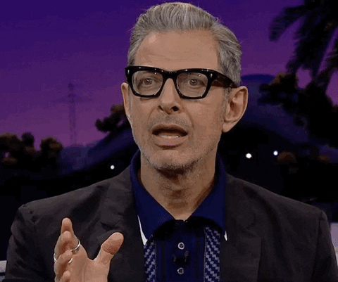 Jeff Goldblum looking confused GIF