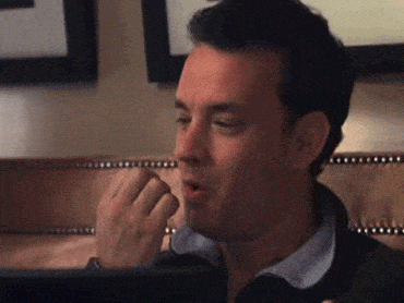 Tom Hanks typing from You've Got Mail GIF
